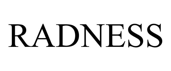 Trademark Logo RADNESS