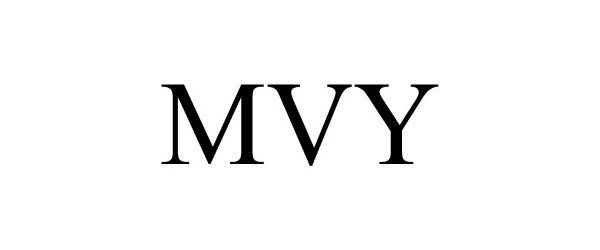 Trademark Logo MVY