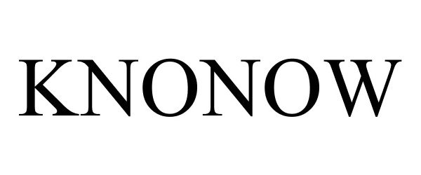 Trademark Logo KNONOW