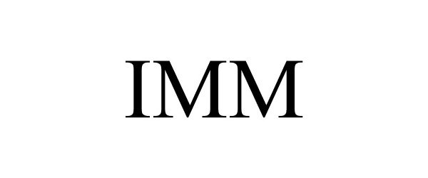 Trademark Logo IMM