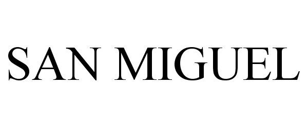 Trademark Logo SAN MIGUEL
