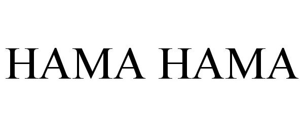 Trademark Logo HAMA HAMA