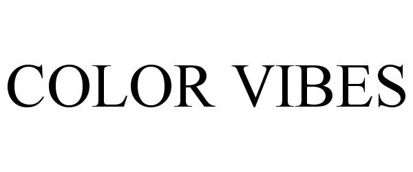 Trademark Logo COLOR VIBES