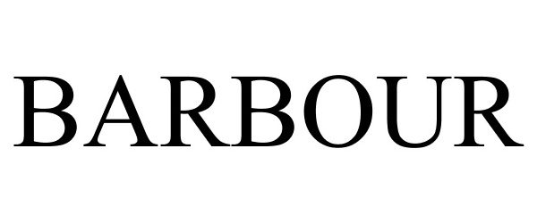 Trademark Logo BARBOUR