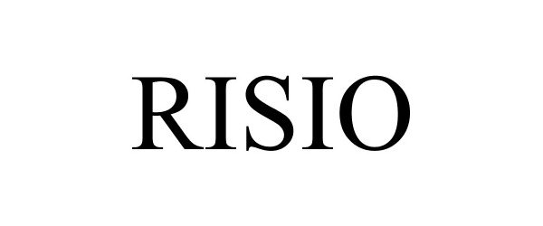 Trademark Logo RISIO