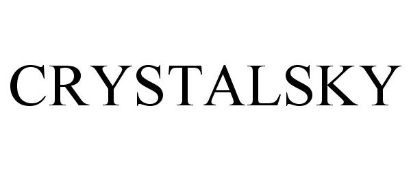 Trademark Logo CRYSTALSKY