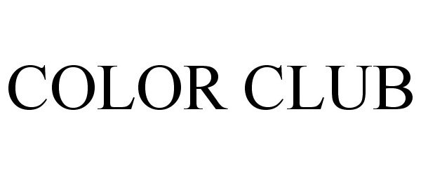 Trademark Logo COLOR CLUB