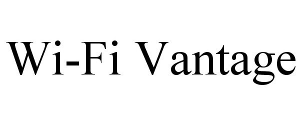 Trademark Logo WI-FI VANTAGE