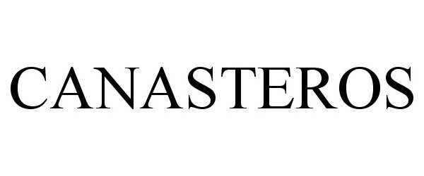 Trademark Logo CANASTEROS