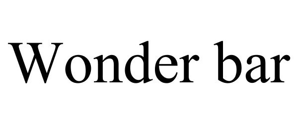 Trademark Logo WONDER BAR