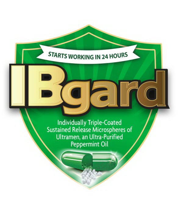 Trademark Logo IBGARD STARTS WORKING IN 24 HOURS INDIVIDUALLY TRIPLE-COATED SUSTAINED RELEASE MICROSPHERES OF ULTRAMEN, AN ULTRA-PURIFIED PEPPERMINT OIL