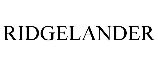 Trademark Logo RIDGELANDER