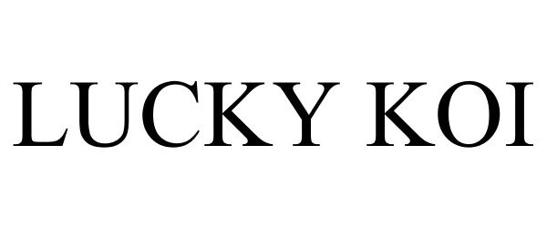 Trademark Logo LUCKY KOI