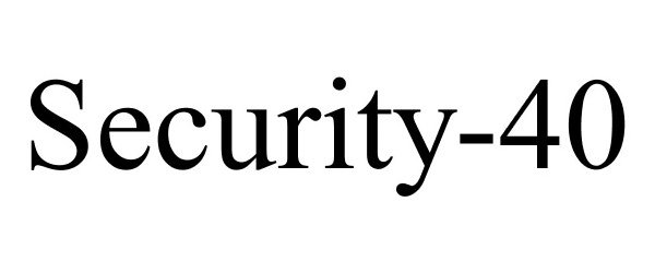 Trademark Logo SECURITY-40