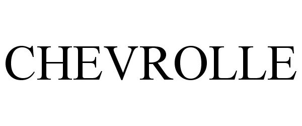 Trademark Logo CHEVROLLE