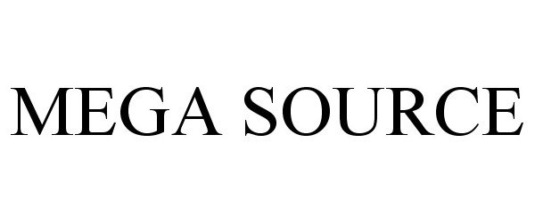 Trademark Logo MEGA SOURCE