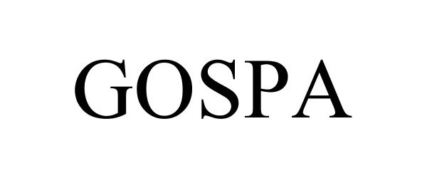 Trademark Logo GOSPA