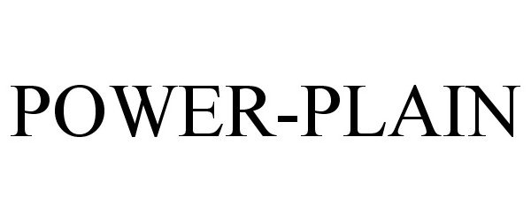Trademark Logo POWER-PLAIN