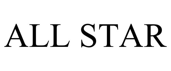 Trademark Logo ALL STAR