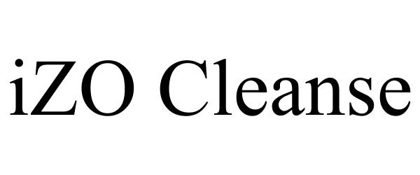 Trademark Logo IZO CLEANSE
