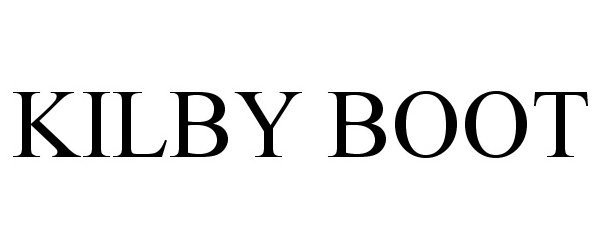 Trademark Logo KILBY BOOT