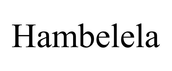  HAMBELELA