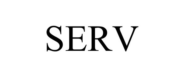 Trademark Logo SERV