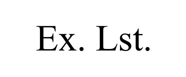  EX. LST.