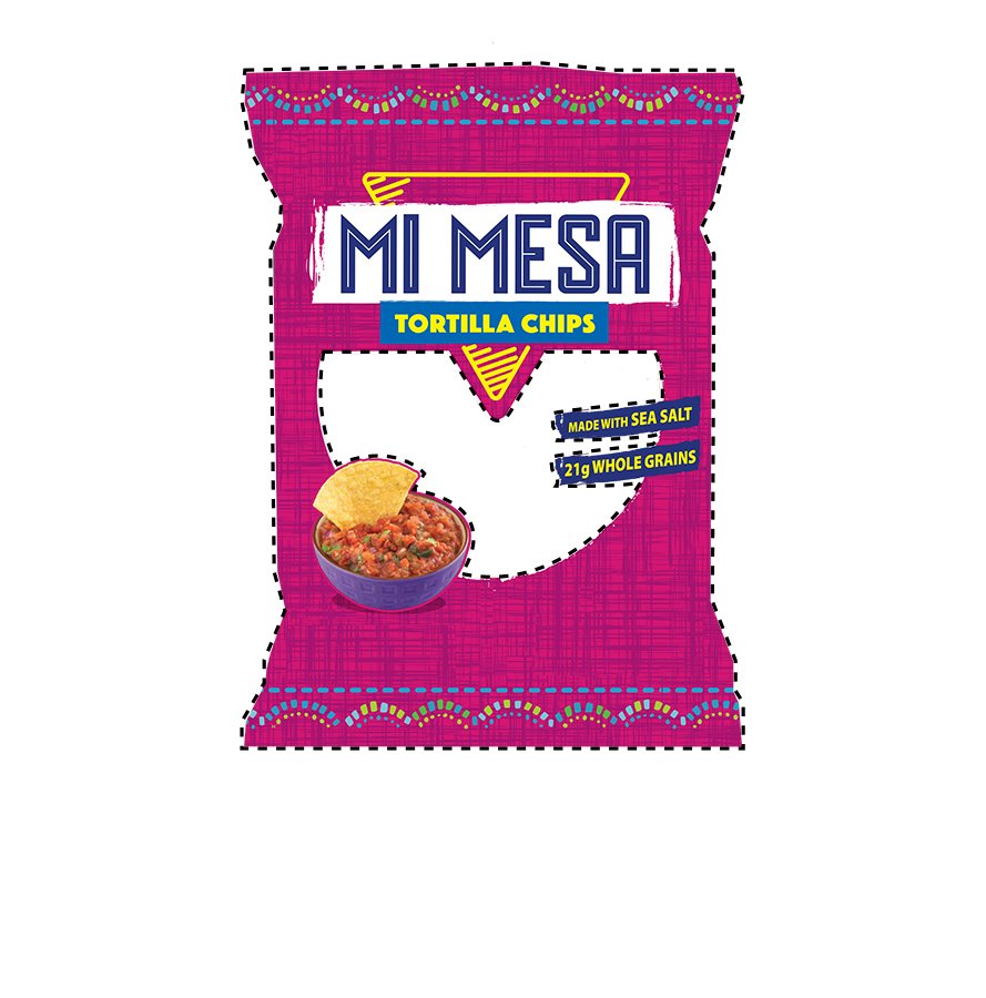  MI MESA TORTILLA CHIPS MADE WITH SEA SALT 21G WHOLE GRAIN