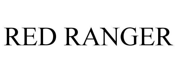 Trademark Logo RED RANGER