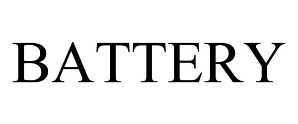 Trademark Logo BATTERY