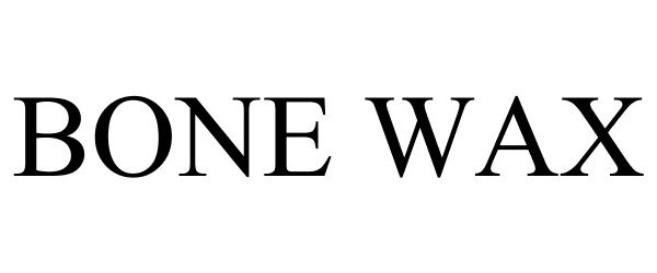 Trademark Logo BONE WAX