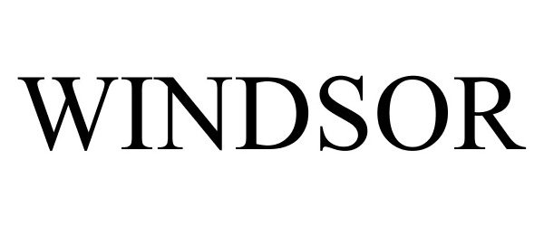 Trademark Logo WINDSOR