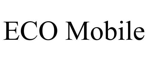 Trademark Logo ECO MOBILE
