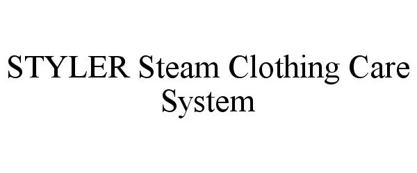  STYLER STEAM CLOTHING CARE SYSTEM