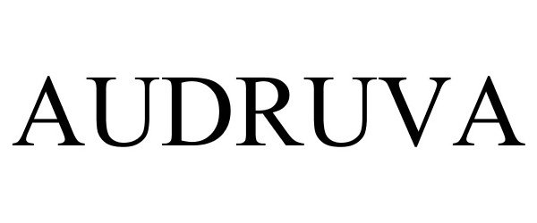 Trademark Logo AUDRUVA