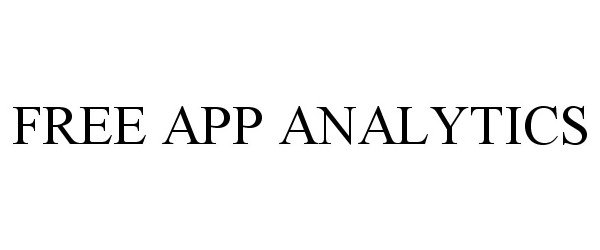 Trademark Logo FREE APP ANALYTICS