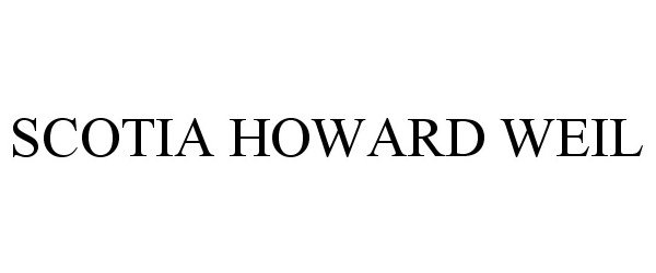 Trademark Logo SCOTIA HOWARD WEIL