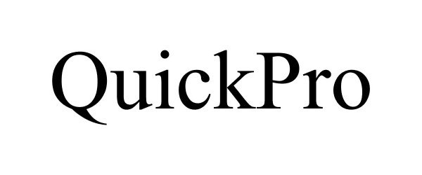 Trademark Logo QUICKPRO