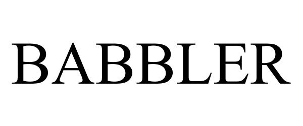 Trademark Logo BABBLER