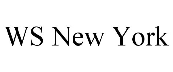 Trademark Logo WS NEW YORK