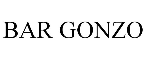 Trademark Logo BAR GONZO