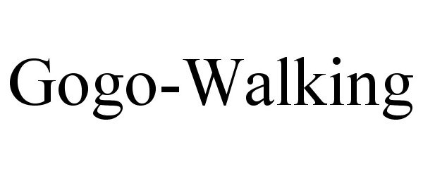Trademark Logo GOGO-WALKING