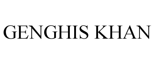 Trademark Logo GENGHIS KHAN