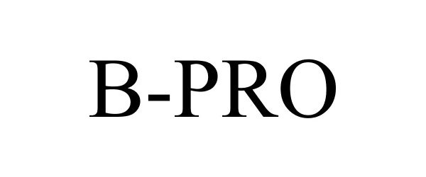 Trademark Logo B-PRO