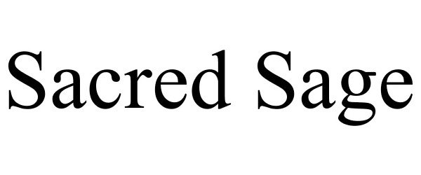 Trademark Logo SACRED SAGE