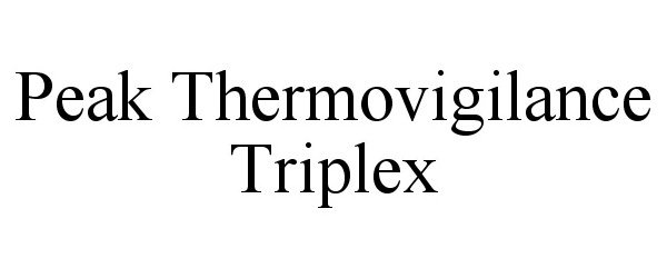 Trademark Logo PEAK THERMOVIGILANCE TRIPLEX