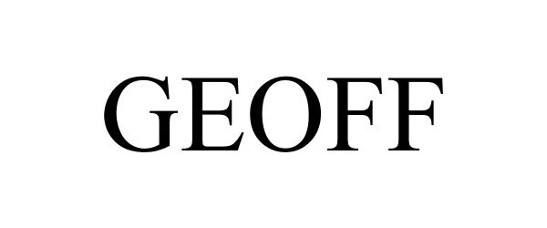 Trademark Logo GEOFF