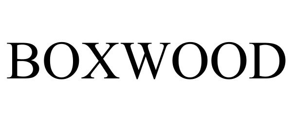 Trademark Logo BOXWOOD
