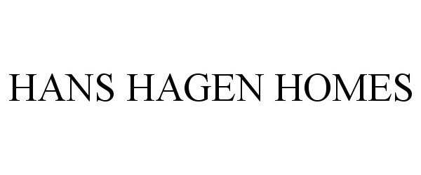  HANS HAGEN HOMES